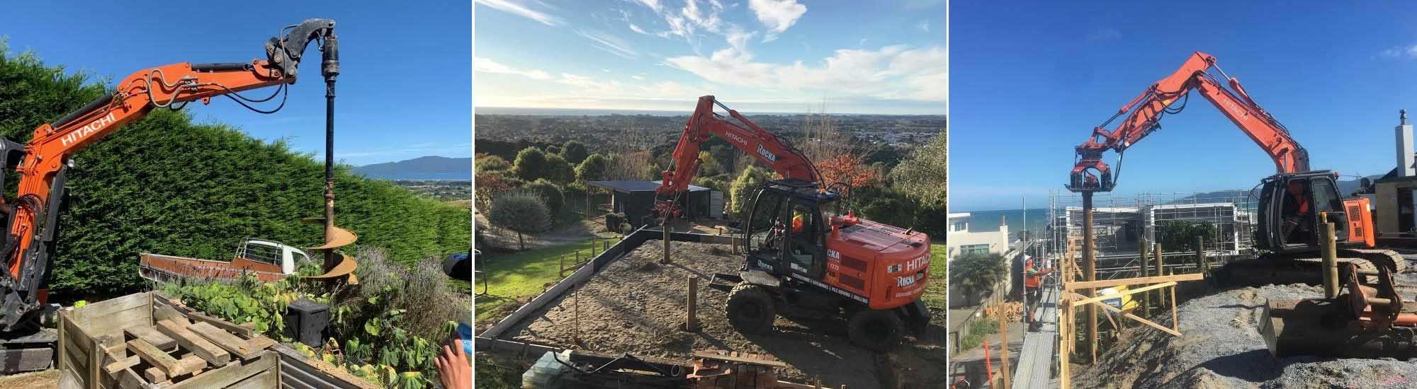 Piling and drilling Kapiti House Foundation Piles Wellington